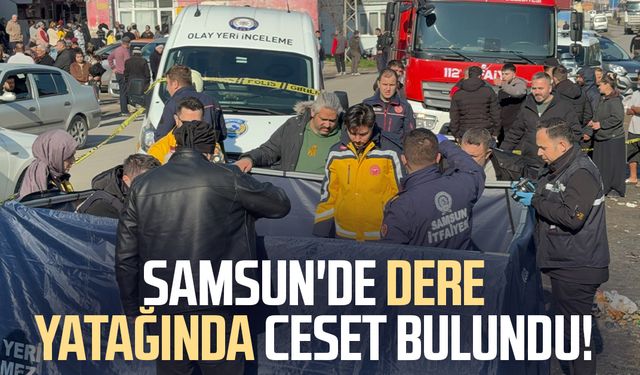 Canik'te 52 yaşındaki adam derede ölü bulundu