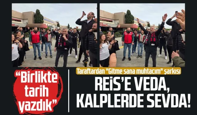 Samsunspor taraftarlarından Thomas Reis'e duygusal veda