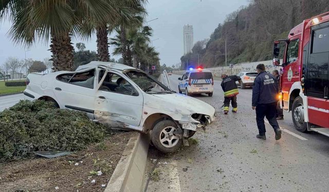 Alkolden işlem yapılan sürücü yeniden direksiyona geçip kaza yaptı: 4 yaralı