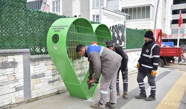 Atakum'a doğa dostu geri dönüşüm kutuları