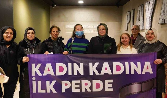 Atakum'da kırsaldan merkeze 150 kadın sinema ile buluştu