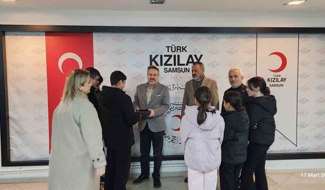 Samsun Çocuk Evlerinden Gazze için anlamlı bağış