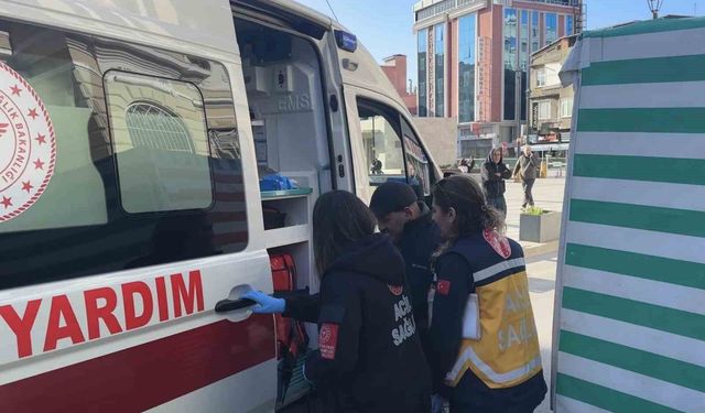 Samsun'da elektrikli motor park halindeki araca çarptı: 1 yaralı