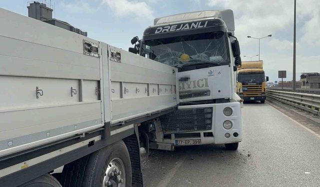 Samsun'da tır tıra arkadan çarptı