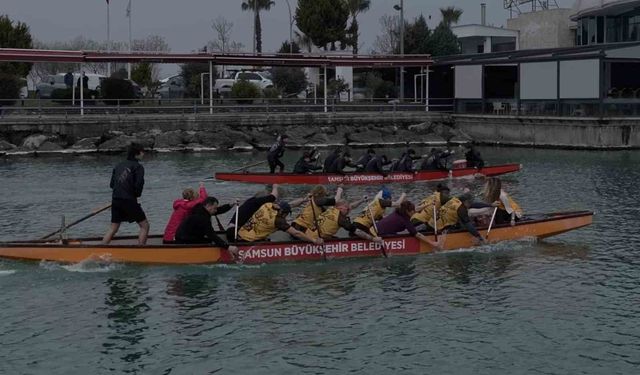 Sisli havaya rağmen kıyasıya rekabet: Dragon Boat Ligi'nde Mart heyecanı