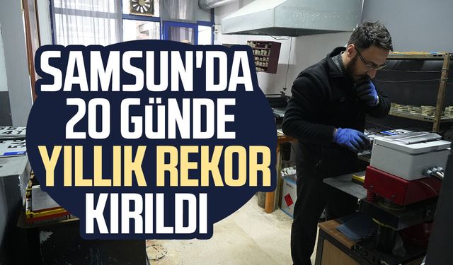 1 yıllık plaka 20 günde basıldı: Samsun'da 8 bin plaka değişti