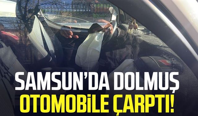 Dolmuş kazasında hava yastığı açıldı: 1 yolcu yaralandı