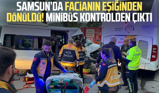 Minibüs, hafif ticari araç ve otobüse çarptı: 7 yaralı