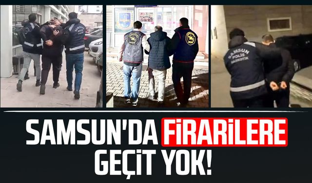 Samsun'da aranan şahıslar yakalandı