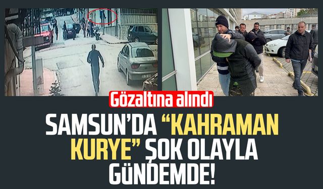 'Kahraman kurye' araç kundaklamaktan gözaltına alındı