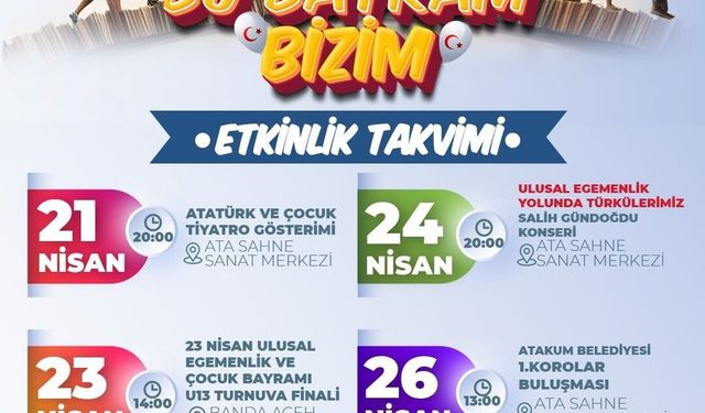 Atakum Belediyesinden özel 23 Nisan programı