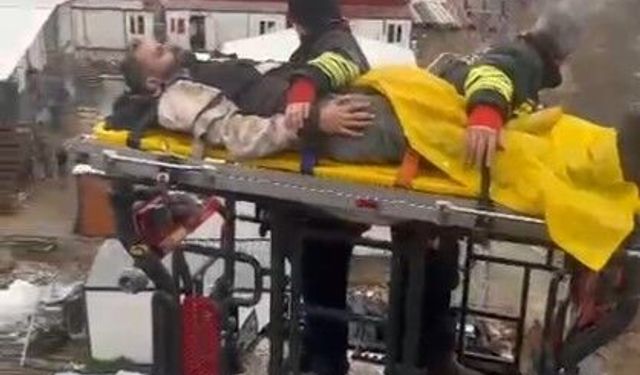 Bafra'da inşaatta iş kazası: 1 yaralı