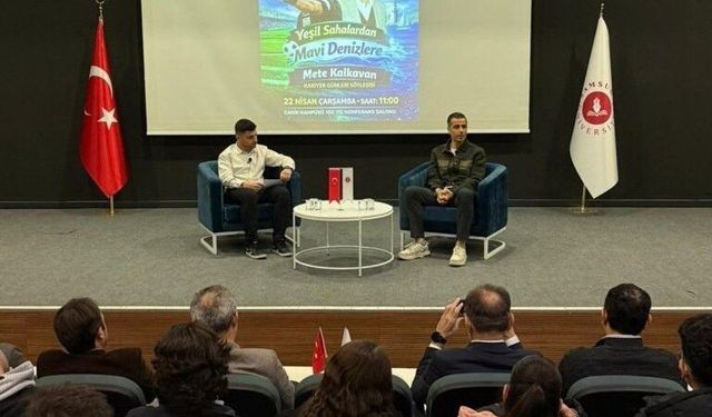 Düdükten rotaya: Mete Kalkavan öğrencilerle deneyimlerini paylaştı