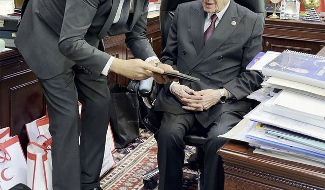 Samsun çalışma raporu MHP Lideri Bahçeli'ye sunuldu