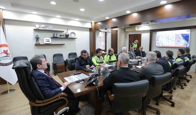 Samsun'da okul çevrelerinde trafik güvenliği artırılıyor