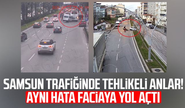 Samsun'da kural ihlalleri kazalara davetiye çıkardı