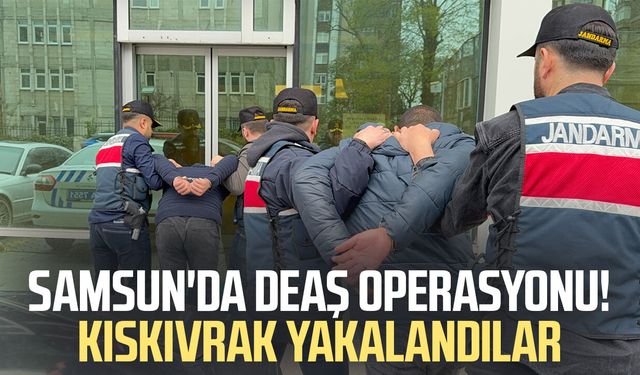 Samsun'da DEAŞ şüphelilerine şafak baskını: Yabancı uyruklu 2 gözaltı