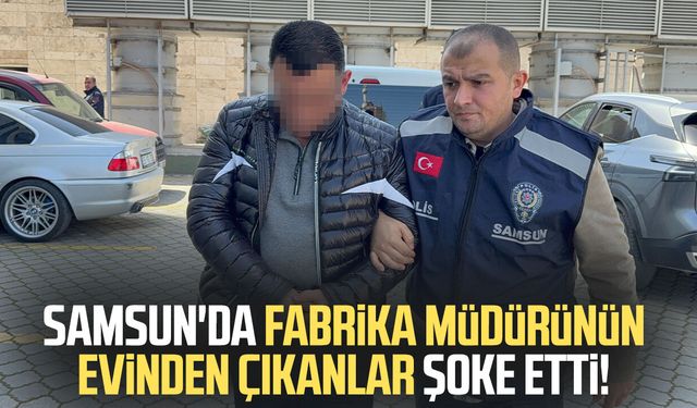 Fabrika müdürünün evinde cephanelik gibi silah ve malzeme çıktı