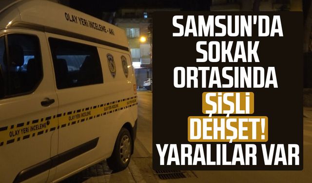 Husumet kavgası dehşete dönüştü: Bafra'da şişler konuştu, 3 yaralı