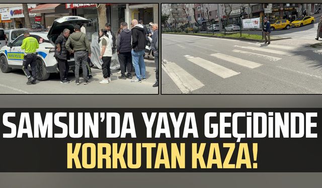 Yaya geçidinde aracın çarptığı öğrenci hastanelik oldu