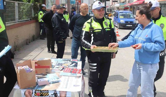 Bafra'da Trafik Haftası'nda farkındalık etkinliği