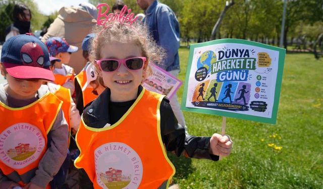 'Hareket et, sağlıklı kal' mesajı miniklerden geldi