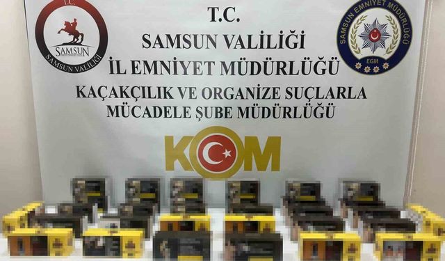 İlkadım'da iş yerine kaçak sigara baskını