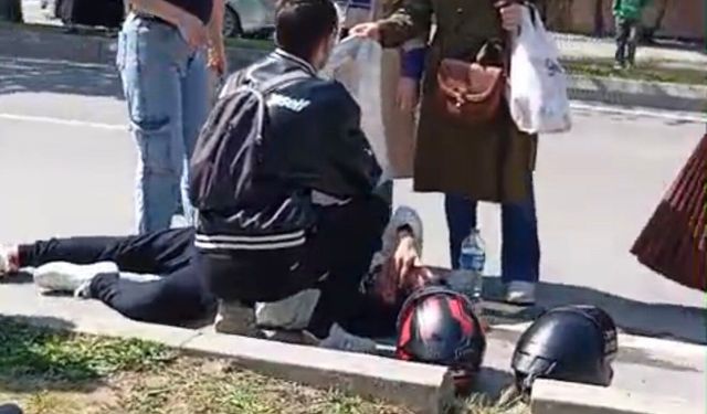 Motosiklet otomobil ile çarpıştı: 1 yaralı