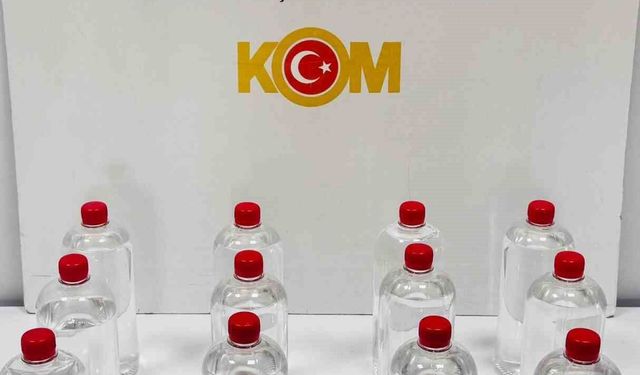 Sahte alkol operasyonu: 12 litre etil alkol ele geçirildi