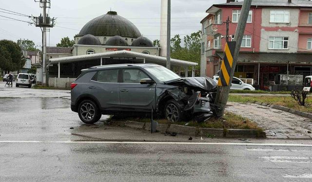 Samsun'da düğün yolunda trafik kazası