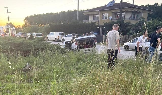 Samsun'da otomobil takla attı: 6 yaralı