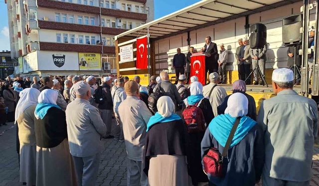 Vezirköprü'de hac kafilesi uğurlama programı
