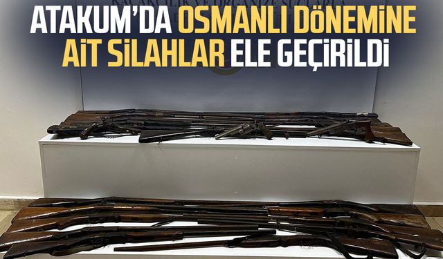 Samsun'da Osmanlı dönemine ait 24 silah ele geçirildi