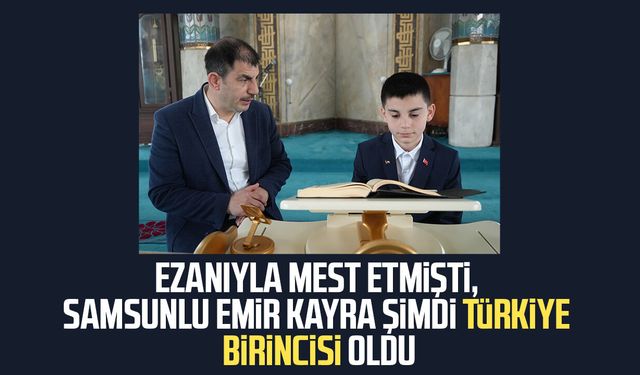 Ezanıyla yürekleri mest eden öğrenci bu kez Kur'an-ı Kerim tilavetinde zirvede