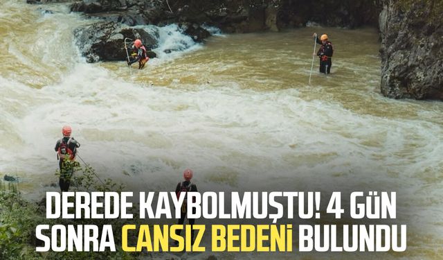 Giresun’da kaybolan Sedat Çelik’in cansız bedeni bulundu