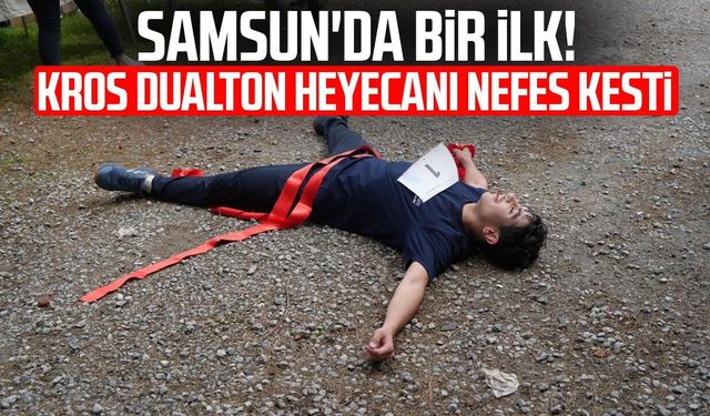 Samsun'da dağ bisikleti ve koşu yarışı heyecanı