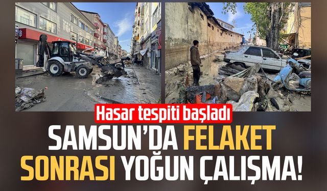 Selin vurduğu Havza'da yaralar sarılıyor: Tüm ekipler sahada