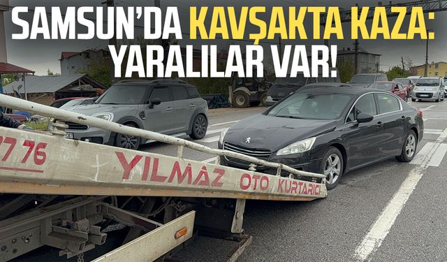 Samsun'da trafik kazası: 2 yaralı