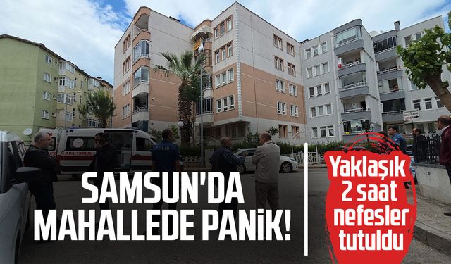Mahallede panik: Genç kadın 2 saat sonra ikna oldu