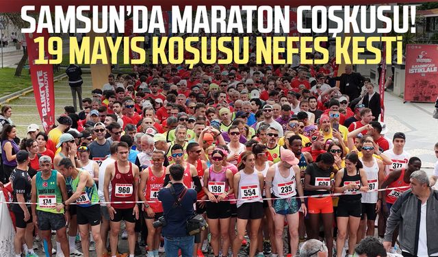 Samsun'da 19 Mayıs coşkusu, yarı maraton ve İstiklal Koşusu ile taçlandı