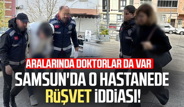 Samsun'da rüşvet operasyonu: 4'ü doktor 18 gözaltı