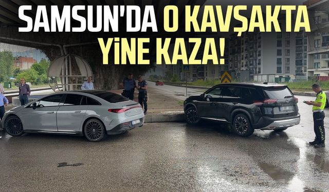 Samsun'da kavşakta kaza: 3 yaralı