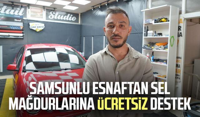 Sel mağduru araçlara ücretsiz destek: Oto yıkamacıdan örnek davranış