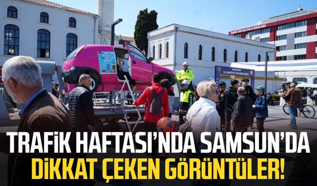 Minikler direksiyona geçti, vatandaşlar takla simülasyonunu deneyimledi