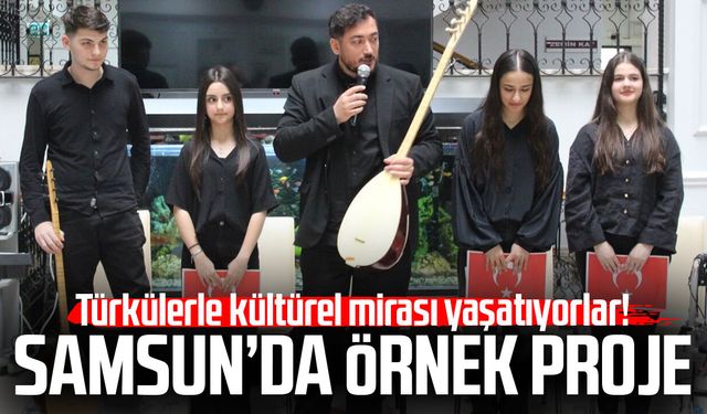 Samsun'da liseliler milli ve manevi değerleri ezgilerle yaşatıyor