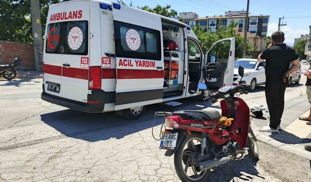 Bafra'da motosiklet sürücüsü yaralandı