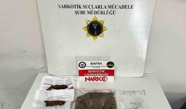 Bafra'da narkotik operasyonu: Uyuşturucu ticareti yaparken yakalandı
