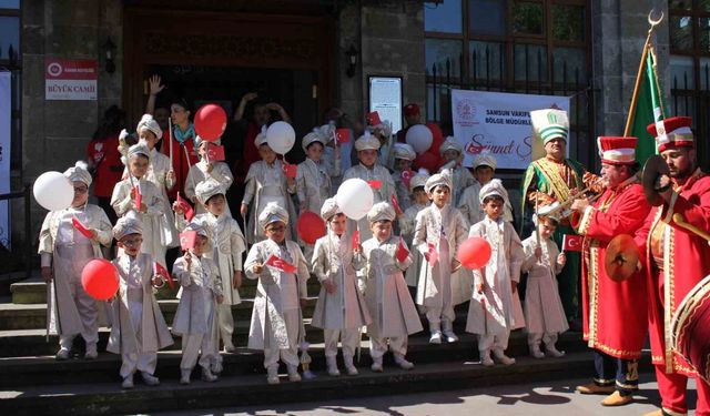 Samsun'da 529 yıllık gelenek: Mehteran coşkusuyla sünnet şöleni