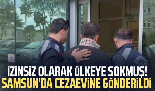 İzinsiz olarak ülkeye sokmuş! Samsun'da cezaevine gönderildi