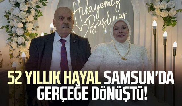 52 yıl sonra hayallerine kavuştular: Kaçarak evlenen çift düğün yaptı